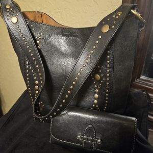 Frye Bucket purse and matching wallet